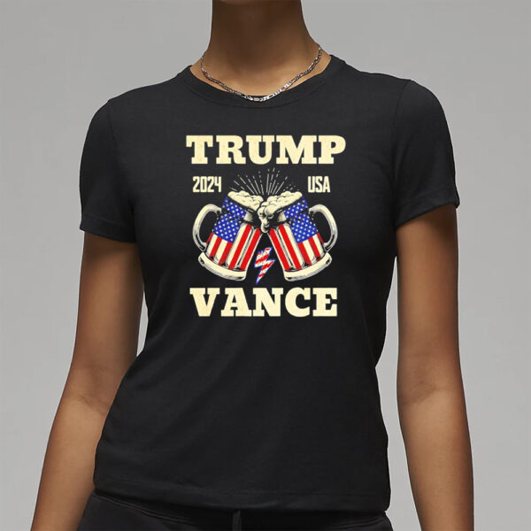 Trump Vance 2024 Distressed US flag Election shirt3