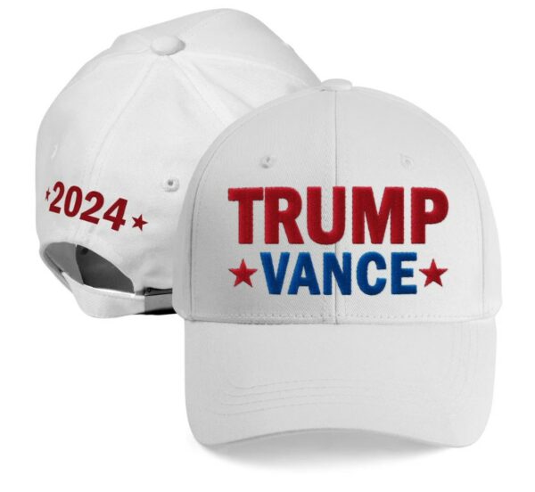 Trump Vance 2024 Front and Back Embroidered Hat, Donald Trump 2024 Campaign Caps, Trump For President, MAGA Patriots Hat3