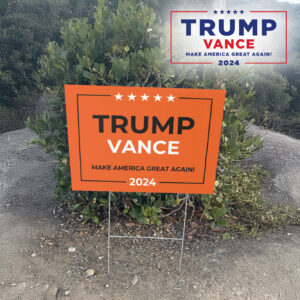 Trump Vance 2024 Halloween lawn Yard Sign2