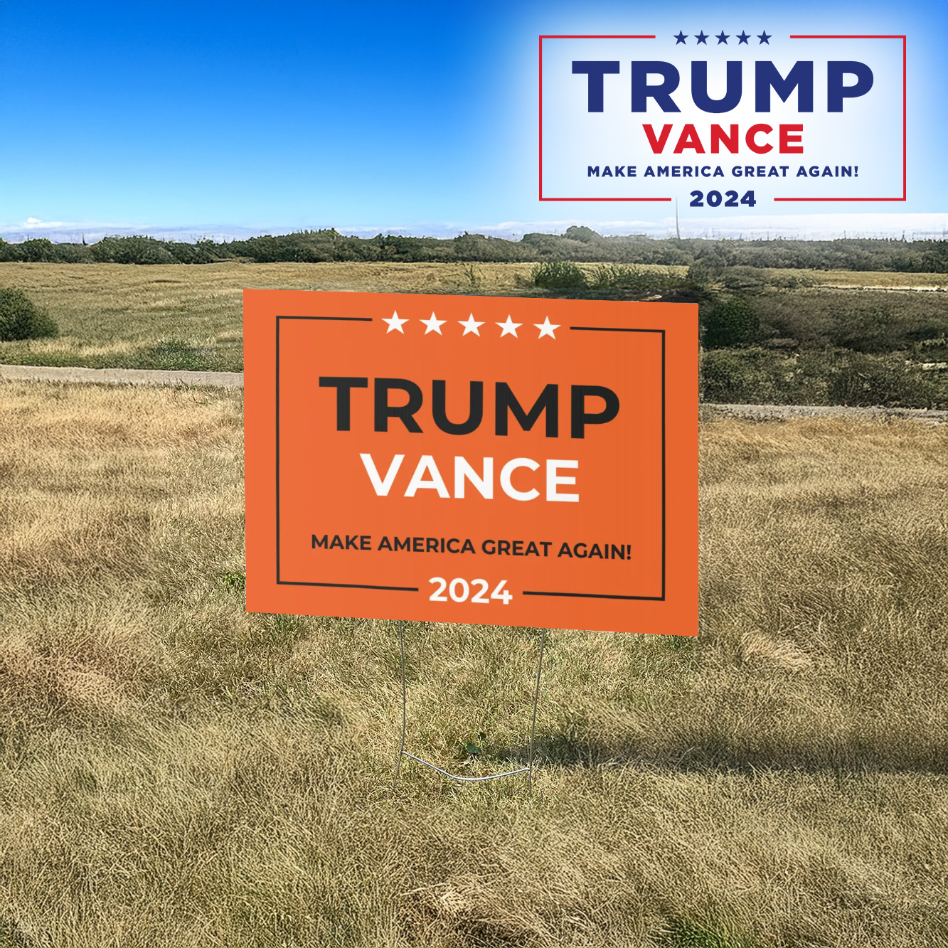 Trump Vance 2024: Spooky Halloween Lawn Sign for Political Enthusiasts 11 Trump Vance 2024 Halloween lawn Yard Sign3