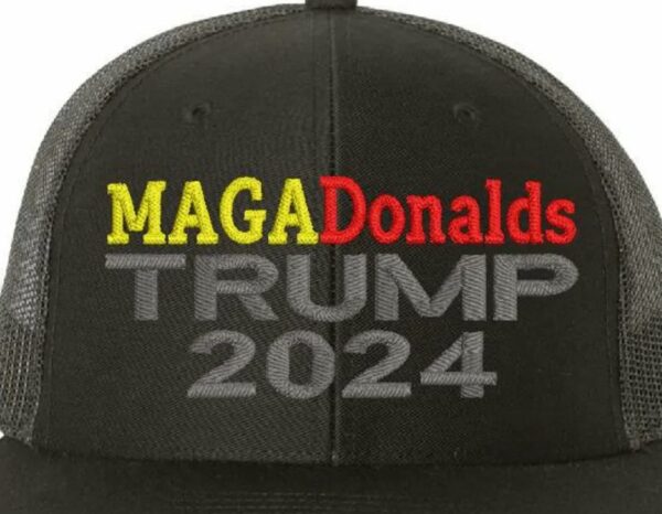 Trump Vance 2024 MAGADonalds Embroidered Hat Flex Fit or Adjustable1