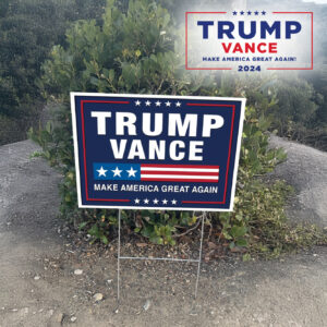 Trump Vance 2024: Make America Great Again Yard Sign 6 Trump Vance 2024 Make America Great Again Yard Sign, Trump Vance lawn Yard Sign2