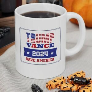 Trump Vance 2024 Mug: MAGA Republican Coffee Cup, Trump Supporter Gift, Conservative Merchandise 6 Trump Vance 2024 Mug – MAGA Republican Coffee Mug, Trump Supporter Gift, Save America Ceramic Cup, Conservative Trump Merchandise2