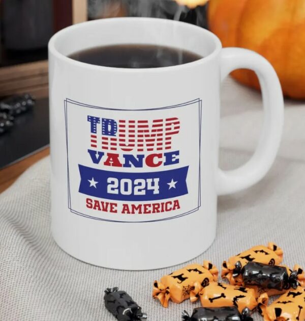 Trump Vance 2024 Mug – MAGA Republican Coffee Mug, Trump Supporter Gift, Save America Ceramic Cup, Conservative Trump Merchandise2