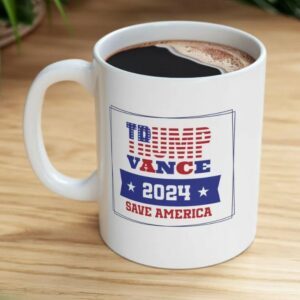 Trump Vance 2024 Mug: MAGA Republican Coffee Cup, Trump Supporter Gift, Conservative Merchandise 7 Trump Vance 2024 Mug – MAGA Republican Coffee Mug, Trump Supporter Gift, Save America Ceramic Cup, Conservative Trump Merchandise3