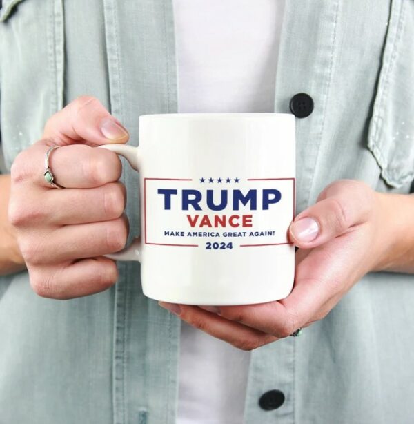 Trump Vance 2024 Mugs - Your Choice of 11oz or 15oz Mugs with Official LOGO and Campaign Logo Republican Nominee Donald J Trump - JD Vance