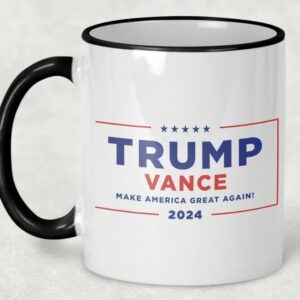 Trump Vance 2024 Mugs: Official Campaign Logo Republican Nominees 5 Trump Vance 2024 Mugs - Your Choice of 11oz or 15oz Mugs with Official LOGO and Campaign Logo Republican Nominee Donald J Trump - JD Vance1