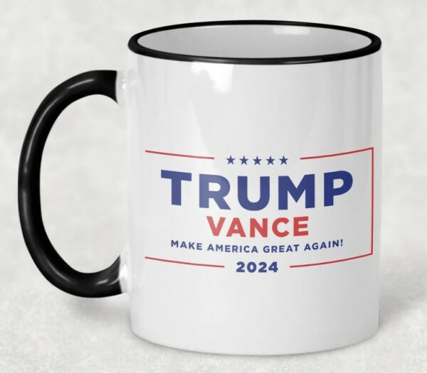 Trump Vance 2024 Mugs - Your Choice of 11oz or 15oz Mugs with Official LOGO and Campaign Logo Republican Nominee Donald J Trump - JD Vance1