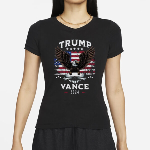 Trump Vance 2024 Patriotic Eagle Shirt Republican President Trumpshirt 2024 Voting Rally Shirts