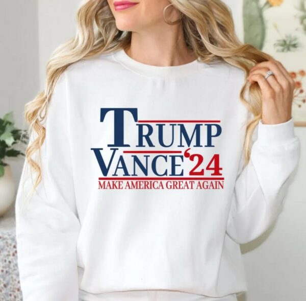 Trump Vance 2024 Sweatshirt, Maga Donald Trump Sweater, Crewneck Republican Make america great again sweater, Gift for Republican sweater3