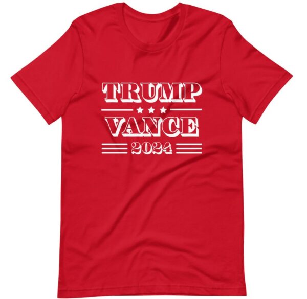 Trump Vance 2024 T-Shirt Red Republican Tee1