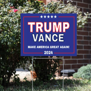 Trump Vance 2024 Yard Sign: Show Your Support for Trump and Vance 7 Trump Vance 2024 Yard Sign, Donald Trump President JD Vance Yard Sign3