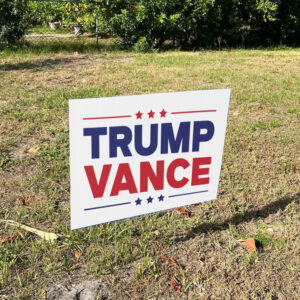 Trump Vance 2024: Show Your Support with Our Yard Sign 5 Trump Vance 2024 Yard Sign1