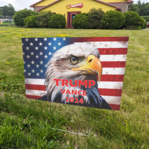 Trump Vance 2024: Show Your Support with Our Yard Sign 5 Trump Vance 2024 Yard Sign1