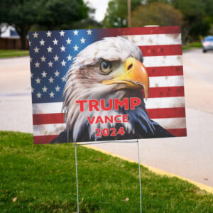 Trump Vance 2024: Show Your Support with Our Yard Sign 6 Trump Vance 2024 Yard Sign2