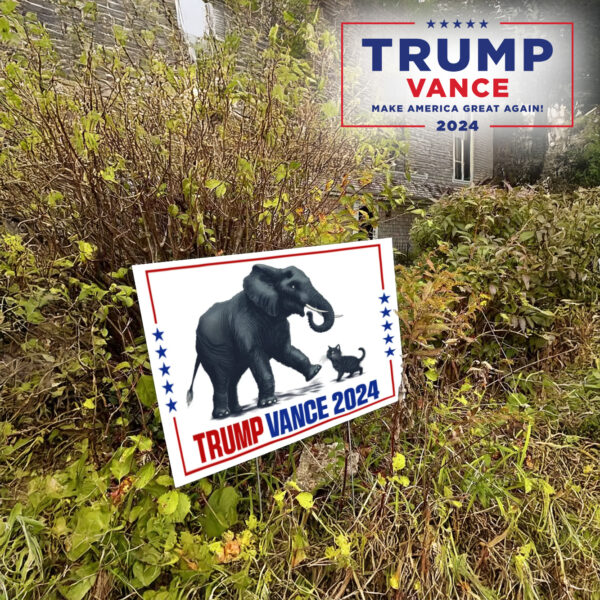 Trump Vance 2024 Yard Sign,Republican Garden Sign, President Election 2024 Yard Sign