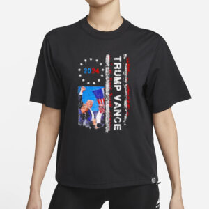 Trump Vance 2024: Retro Stripe Donald Trump Jd Vance T-Shirt 5 Trump Vance 2024 retro stripe Donald Trump Jd Vance T-shirt1