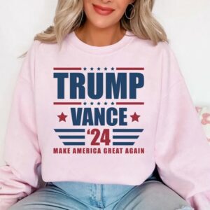 Trump Vance 24: The Ultimate Sweatshirt for Trump Supporters 5 Trump Vance 24 Sweatshirt Donald Trump Sweatshirt Trump Supporter Hoodie Republican Gift Trump 2024 Sweatshirt1