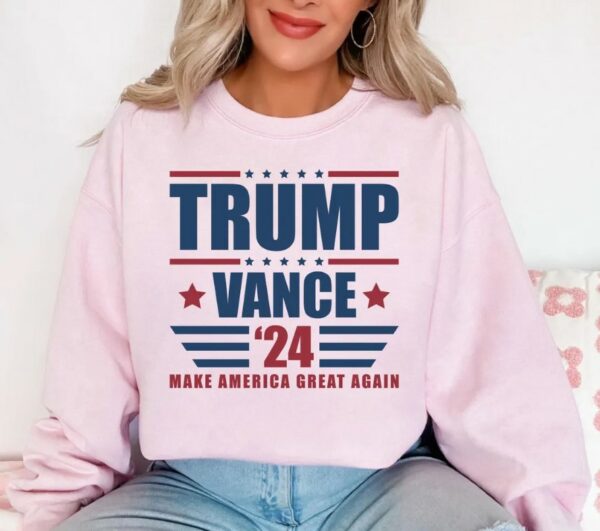 Trump Vance 24 Sweatshirt Donald Trump Sweatshirt Trump Supporter Hoodie Republican Gift Trump 2024 Sweatshirt1