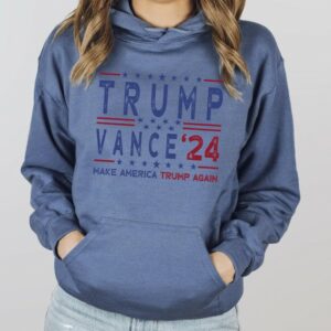 Trump 2024: Support the President with Patriotic Hoodies and Sweatshirts 6 Trump Vance 24 Sweatshirt, Trump 2024 Hoodies,President Trump,Republican Sweater,Republican Gifts Support Trump Sweatshirt,American Flag Tee2