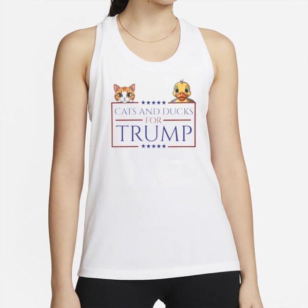 Trump Vance Election Tee Republican Rally, Trump Harris Debate, Funny Trump Shirt, Cats and Ducks for Trump Shirt2