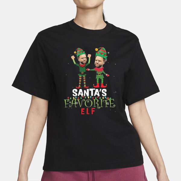 Trump Vance Make Christmas Great Again Santa’s Favorite Elf 2024 Shirt2