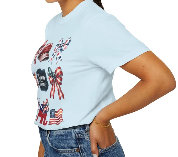 Trump Vance Patriotic Coquette Bow Shirt, Comfort Colors™ T-Shirt, MAGA Women's Tee, Trump Supporter Gift, Trump Girl, Take Back America Tee 11 Trump Vance Patriotic Coquette Bow Shirt, Comfort Colors™ T-Shirt, MAGA Women's Tee, Trump Supporter Gift, Trump Girl, Take Back America Tee3