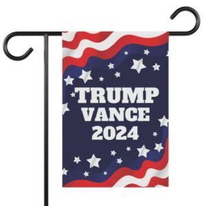 Trump Vance Yard Flag Double-Sided 12x18 Hanging Garden Flag, President Election Republican Outdoor Patriotic Decor, Trump Supporter Gifts1