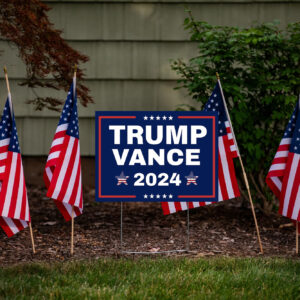 Trump Vance 2024 Campaign Sign: Show Your Support for America First 7 Trump Vance Yard Sign US