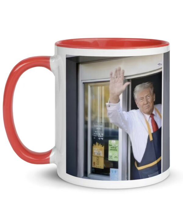 Trump Working Fast Food Coffee Mug