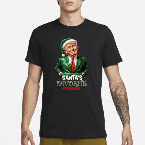 Trump: Santa's Favorite President - Humorous Christmas 2024 T-Shirts 6 Trump as Santa's Favorite President - Humorous Trump Elf Christmas 2024 T-Shirts2
