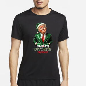 Trump: Santa's Favorite President - Humorous Christmas 2024 T-Shirts 7 Trump as Santa's Favorite President - Humorous Trump Elf Christmas 2024 T-Shirts3
