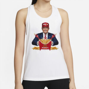 Show Your Support: Trump at McDonald's Mr. Donald's President Fries T-Shirt 6 Trump at McDonald’s Mr Donald’s president fries shirt2