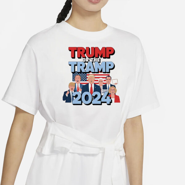 Trump or the Tramp Vote For Trump 2024 USA flag shirt