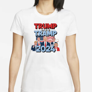 Trump or the Tramp Vote For Trump 2024 USA flag shirt1