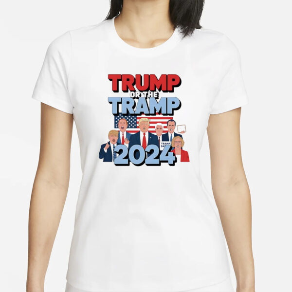 Trump or the Tramp Vote For Trump 2024 USA flag shirt1