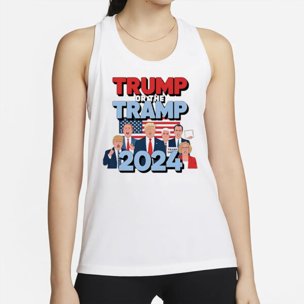 Trump or the Tramp Vote For Trump 2024 USA flag shirt2