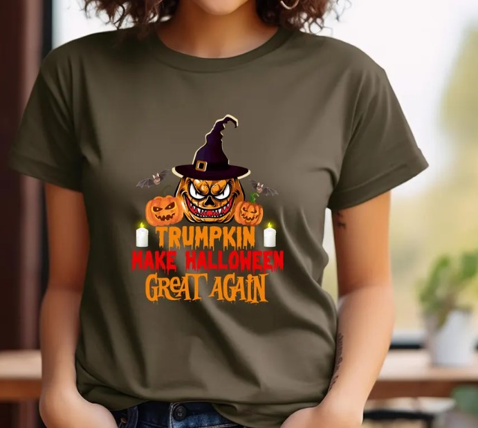 Trumpkin Make Halloween Great Again: Spooky Pumpkin Shirt for Trump Supporters 10 Trumpkin Make Halloween Great Again, Trump Halloween Funny Shirt Sweatshirt and Hoodie, Trump Vance Halloween, Spooky Pumpkin Shirt Gift2