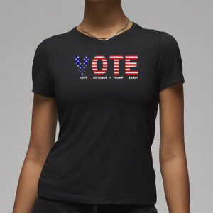 VOTE Early for Trump 2024: American Flag Patriotic Election Shirt 7 VOTE Vote October Trump Early American flag 2024 shirt3