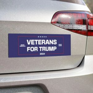 Veterans For Trump Car Magnet, President Trump 2024 Car Magnet, Vote For Trump 2024, US Veteran Car Magnet, Make America Great Again, MAGA1