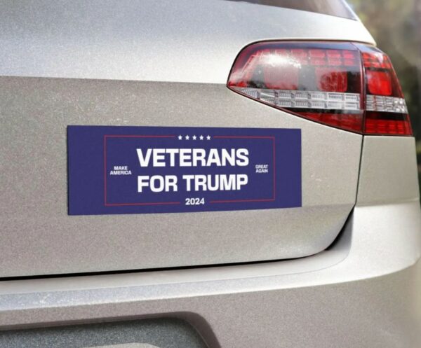 Veterans For Trump Car Magnet, President Trump 2024 Car Magnet, Vote For Trump 2024, US Veteran Car Magnet, Make America Great Again, MAGA1