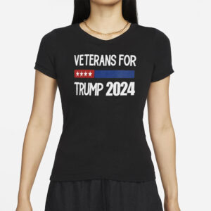 Veterans for Trump 2024 Men's Oversized T-Shirts Cotton Washed Summer Vintage Tee Loose Fit Short Sleeve T Shirts