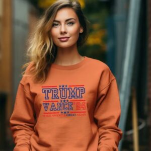 Trump-Vance 2024: Show Your Support with Official Campaign Sweatshirts and Hoodies 7 Vice President Vance JD Vance 2024 Sweatshirt, Trump Vance for His and Her, Trump for President Hoodie, Political Trump 'Merica Back Again3