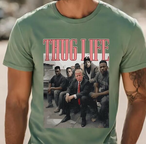 Viral Thug Life Trump Shirt, Donald Trump Thug Life Shirt, Funny Trump 2024 Shirt, Donald Trump, Sarcastic Donald Trump Shirt, 2024 election1