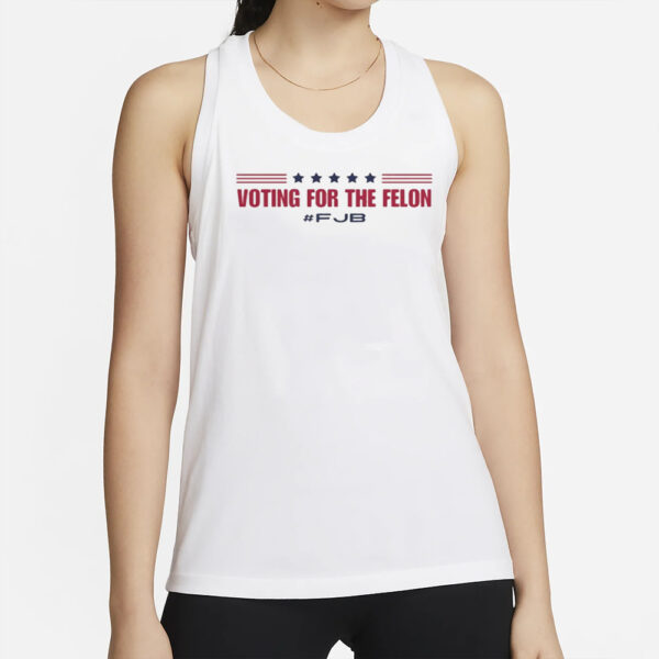 Voting For The Felon Unisex Jersey Tank, Trump Tank, Patriotic Tee, Election Shirt, Republican Gift, America Shirt, Political T-Shirt2