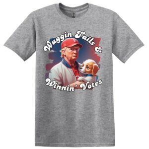 Waggin' Tails, Winnin' Votes: The Ultimate Trump 2024 Shirt for Republicans 6 Waggin’ Tails Winnin’ Votes Shirt, Trump 2024 Shirt, Funny Trump Shirt, Trump for President Shirt, Gift for Republican, MAGA 20242
