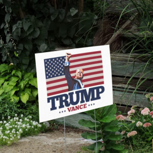 Trump 2024 Yard Sign: Show Your Support with the TRUMP VANCE Fist Pump Sign 6 trump 2024 yard sign , TRUMP VANCE Fist Pump Yard Sign2