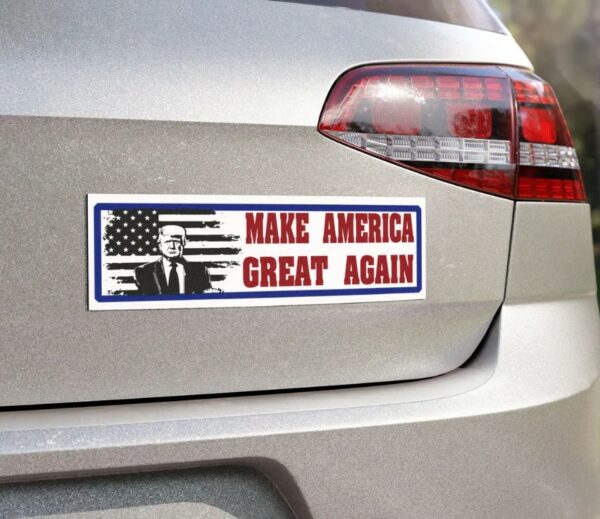 trump sticker, MAGA, Support Trump-Inspired Car Magnet, Trump , USA flag - free shipping - American Flag Election Fun 2024 Bumper Sticker1