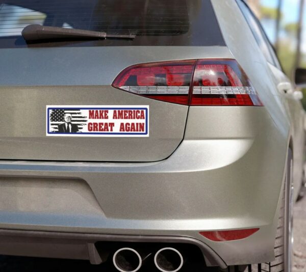 trump sticker, MAGA, Support Trump-Inspired Car Magnet, Trump , USA flag - free shipping - American Flag Election Fun 2024 Bumper Sticker2