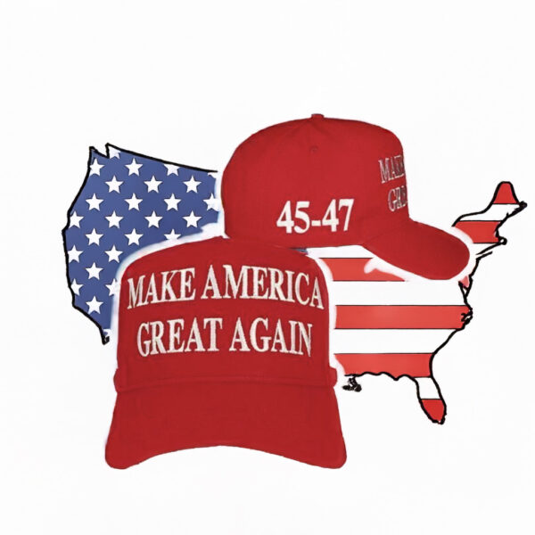 Christmas Trump MAGA 47 Red Hat